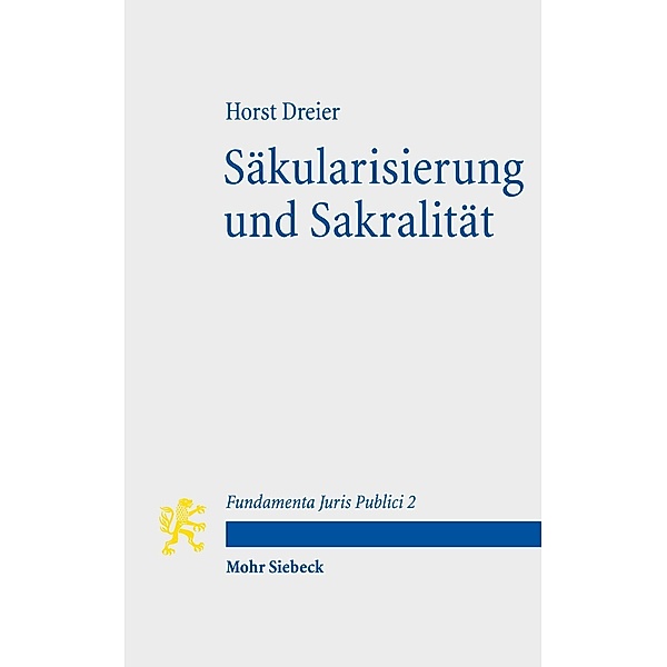 Säkularisierung und Sakralität, Horst Dreier