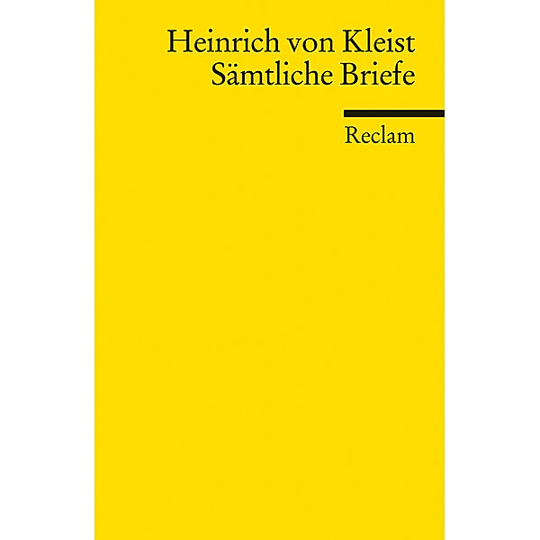 Sämtliche Briefe, Heinrich von Kleist