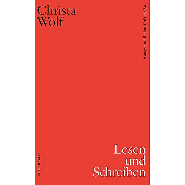 Sämtliche Essays und Reden Band 1 / suhrkamp taschenbücher Allgemeine Reihe Bd.5160, Christa Wolf