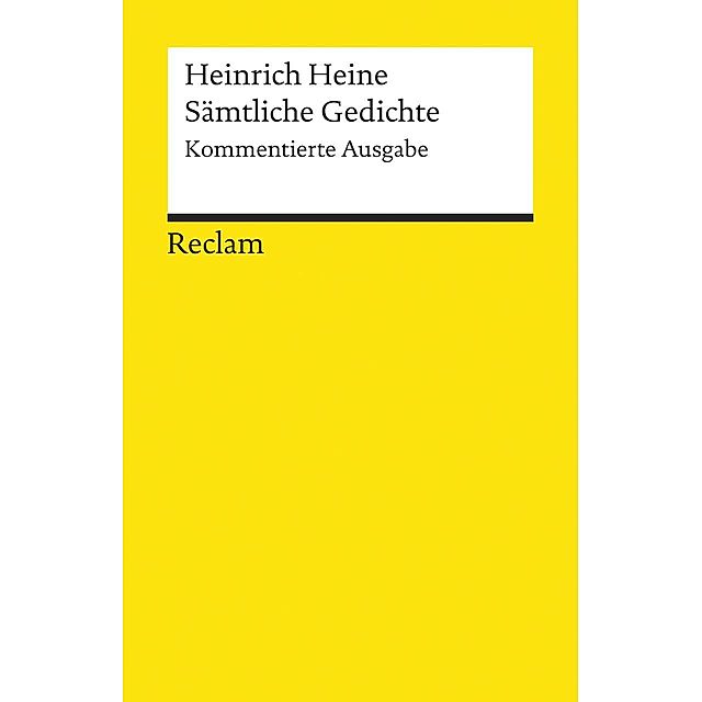 Sämtliche Gedichte. Buch von Heinrich Heine versandkostenfrei bestellen