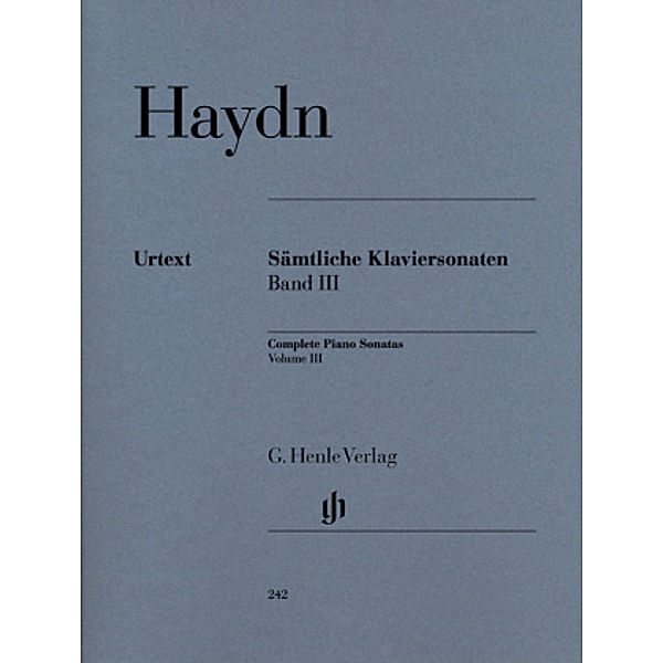 Sämtliche Klaviersonaten, Joseph - Sämtliche Klaviersonaten, Band III Haydn