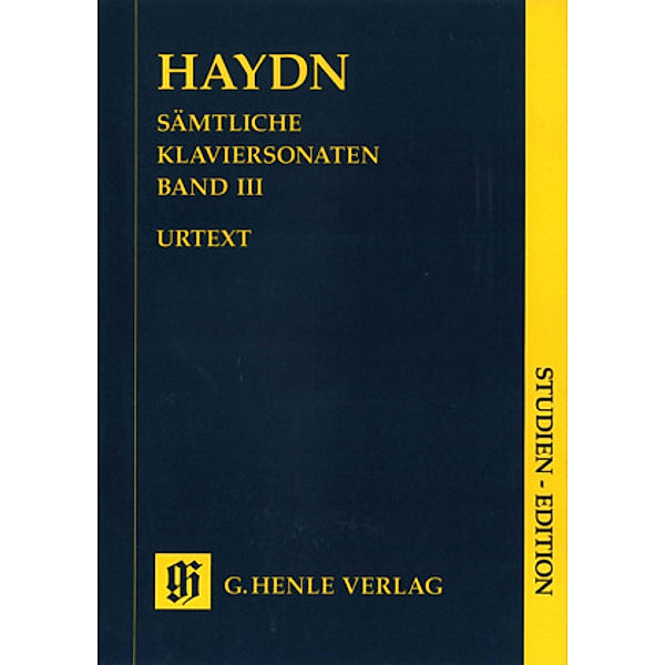 Sämtliche Klaviersonaten, Studien-Edition, Joseph - Sämtliche Klaviersonaten, Band III Haydn