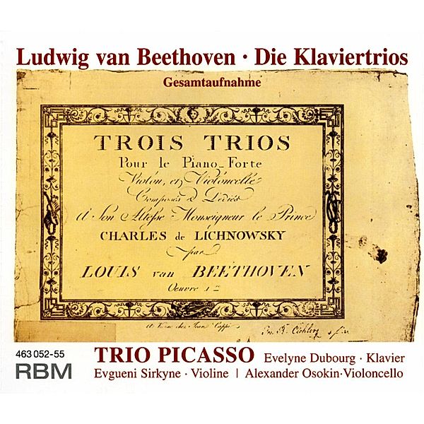 Sämtliche Klaviertrios (Ga), Trio Picasso