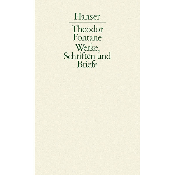 Sämtliche Romane, Erzählungen, Gedichte, Nachgelassenes.Tl.1, Theodor Fontane