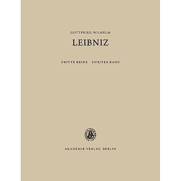 Sämtliche Schriften und Briefe 2. 1676-1679, Gottfried Wilhelm Leibniz