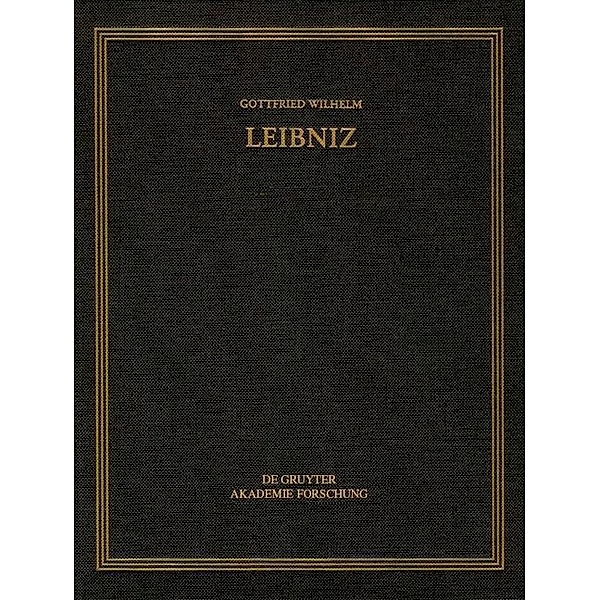 Sämtliche Schriften und Briefe. Allgemeiner politischer und historischer Briefwechsel Reihe. BAND 24, Gottfried Wilhelm Leibniz
