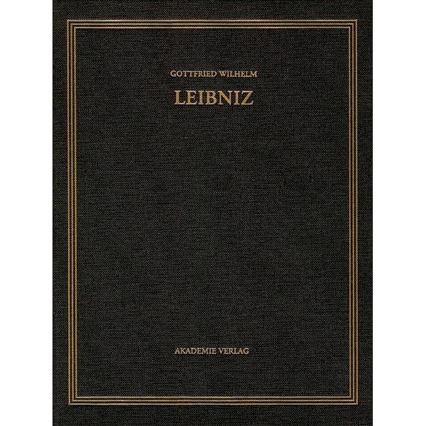 Sämtliche Schriften und Briefe Band 21, Gottfried Wilhelm Leibniz
