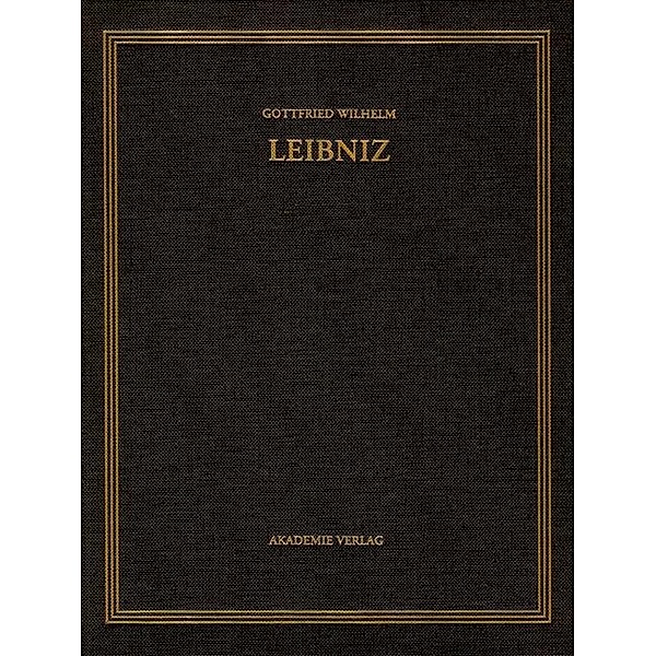 Sämtliche Schriften und Briefe. Philosophischer Briefwechsel. Band 3, Gottfried Wilhelm Leibniz