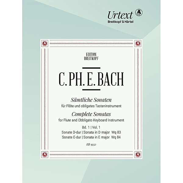 Sämtliche Sonaten für Flöte und obligates Tasteninstrument, Carl Philipp Emanuel Bach