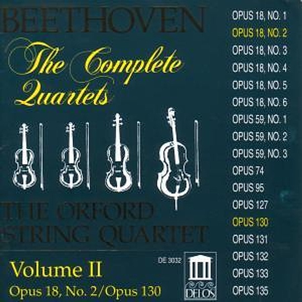 Sämtliche Streichquartette Vol.2, Orford String Quartet
