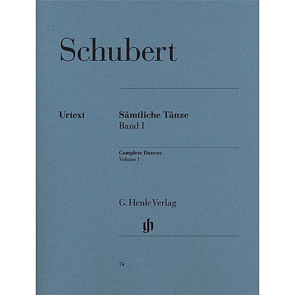 Sämtliche Tänze, Klavier, Band I Franz Schubert - Sämtliche Tänze