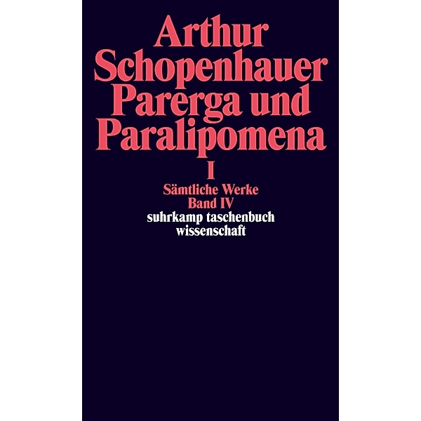 Sämtliche Werke.Bd.5/1, Arthur Schopenhauer