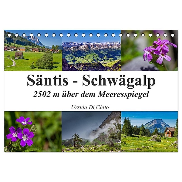Säntis - Schwägalp (Tischkalender 2024 DIN A5 quer), CALVENDO Monatskalender, Ursula Di Chito