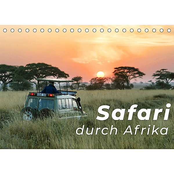 Safari durch Afrika (Tischkalender 2023 DIN A5 quer), SF