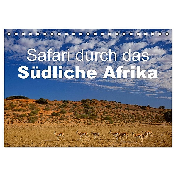 Safari durch das Südliche Afrika (Tischkalender 2024 DIN A5 quer), CALVENDO Monatskalender, Stefan Schütter