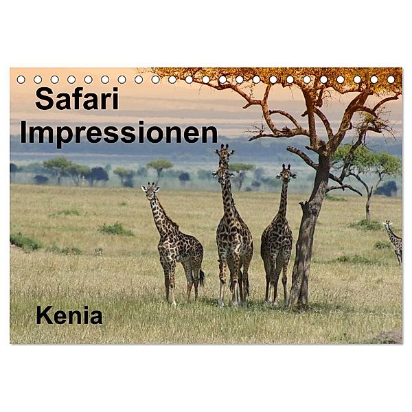 Safari Impressionen / Kenia (Tischkalender 2024 DIN A5 quer), CALVENDO Monatskalender, Susan Michel / CH
