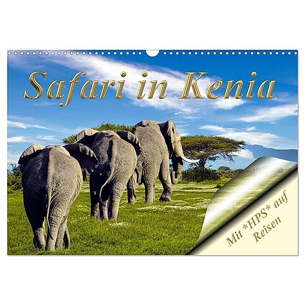 Safari in Kenia (Wandkalender 2024 DIN A3 quer), CALVENDO Monatskalender, Heinz-Peter Schwerin
