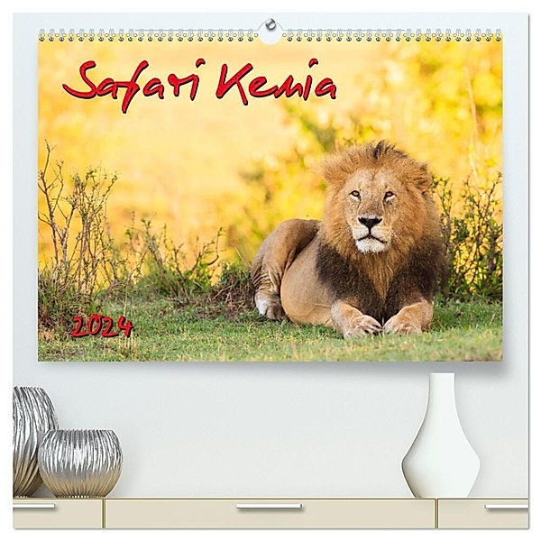 Safari Kenia (hochwertiger Premium Wandkalender 2024 DIN A2 quer), Kunstdruck in Hochglanz, Dr. Gerd-Uwe Neukamp