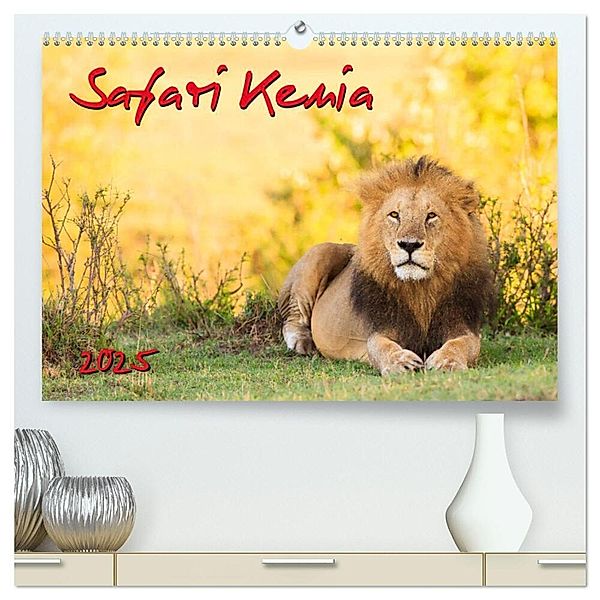 Safari Kenia (hochwertiger Premium Wandkalender 2025 DIN A2 quer), Kunstdruck in Hochglanz, Calvendo, Dr. Gerd-Uwe Neukamp