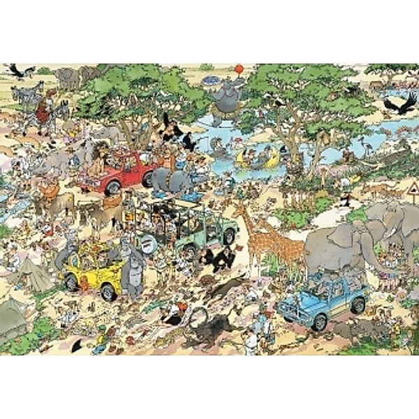 Safari (Puzzle), 3000 Teile, Jan Van Haasteren