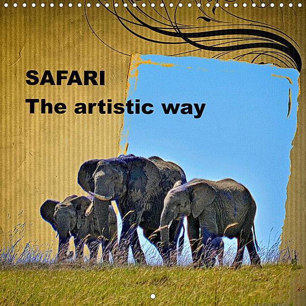 SAFARI The artistic way (Wall Calendar 2023 300 × 300 mm Square), joern stegen