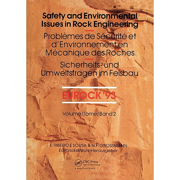 Safety and environmental issues in rock engineering, volume 2