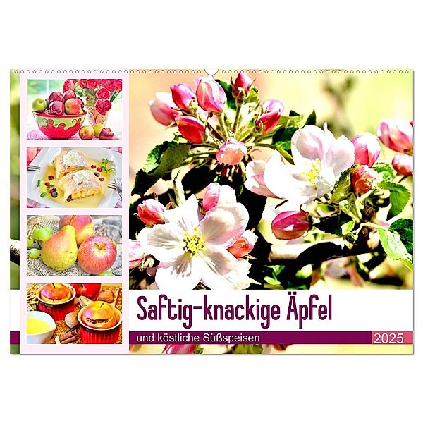Saftig-knackige Äpfel und köstliche Süßspeisen (Wandkalender 2025 DIN A2 quer), CALVENDO Monatskalender, Calvendo, Rose Hurley