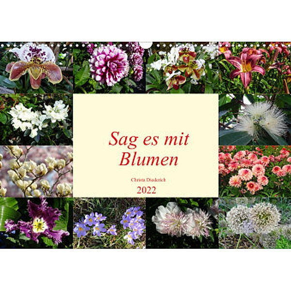 Sag es mit Blumen (Wandkalender 2022 DIN A3 quer), Christa Diederich