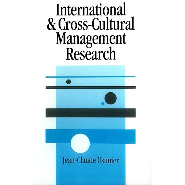 SAGE series in Management Research: International and Cross-Cultural Management Research, Jean-Claude Usunier