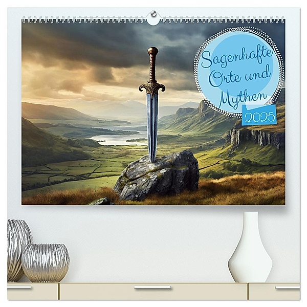 Sagenhafte Orte und Mythen (hochwertiger Premium Wandkalender 2025 DIN A2 quer), Kunstdruck in Hochglanz, Calvendo, pixs:sell