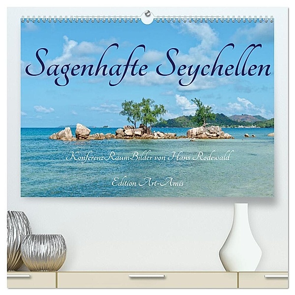 Sagenhafte Seychellen - Idylle im Indischen Ozean (hochwertiger Premium Wandkalender 2024 DIN A2 quer), Kunstdruck in Hochglanz, Hans Rodewald CreativK Deutschland