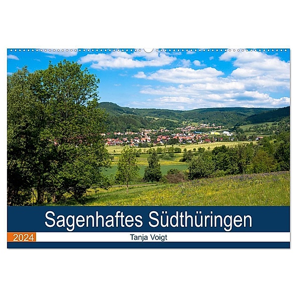 Sagenhaftes Südthüringen (Wandkalender 2024 DIN A2 quer), CALVENDO Monatskalender, Tanja Voigt