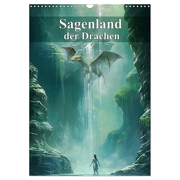 Sagenland der Drachen (Wandkalender 2024 DIN A3 hoch), CALVENDO Monatskalender, Liselotte Brunner-Klaus