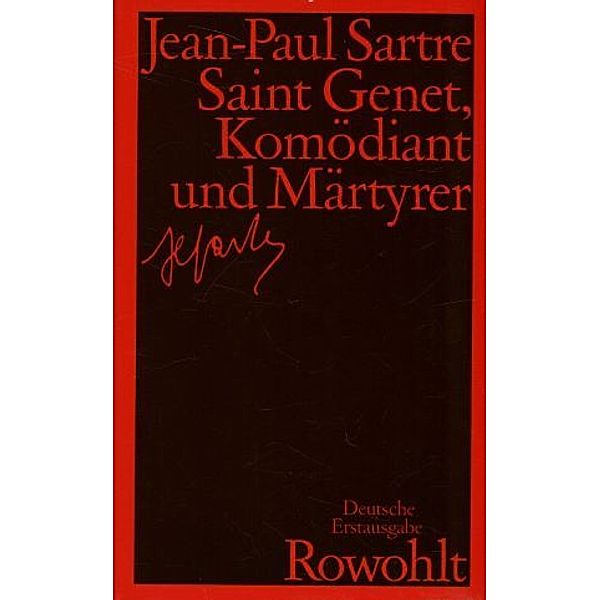 Saint Genet, Komödiant und Märtyrer, Jean-Paul Sartre