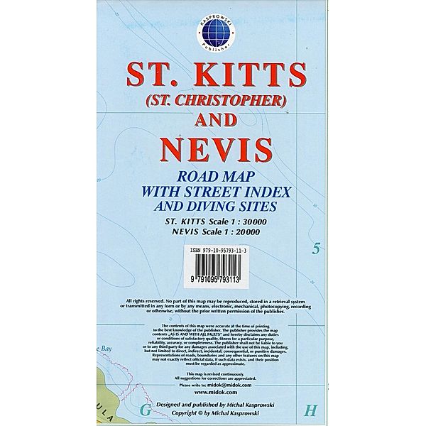 Saint Kitts / Nevis  1 : 30.000 - 1 : 20.000