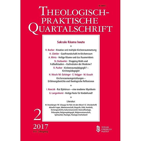 Sakrale Räume heute / Theologisch-praktische Quartalschrift, Die Professoren Professorinnen der Fakultät für Theologie der Kath. Privat-Universität Linz