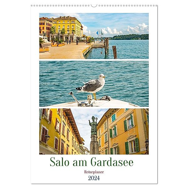 Salo am Gardasee - Reiseplaner (Wandkalender 2024 DIN A2 hoch), CALVENDO Monatskalender, Calvendo, Nina Schwarze