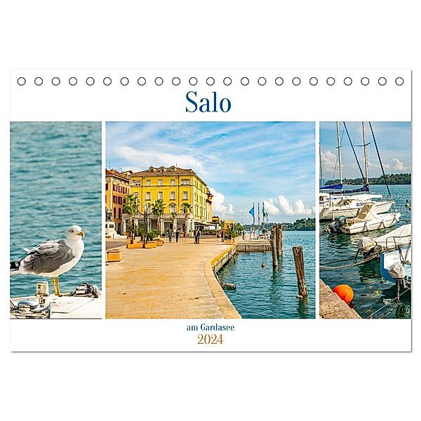 Salo am Gardasee (Tischkalender 2024 DIN A5 quer), CALVENDO Monatskalender, Calvendo, Nina Schwarze