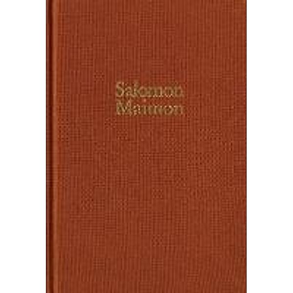 Salomon Maimon: Gesamtausgabe / Reihe I: Deutsche Schriften. Band 1: Aufsätze 1789-1790, ?Versuch über die Transscendentalphilosophie?, Salomon Maimon