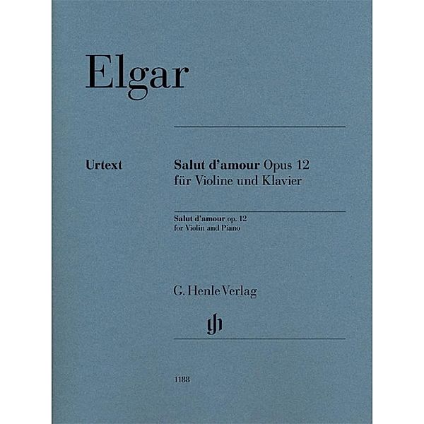 Salut d'amour op. 12 für Violine und Klavier, Edward Elgar