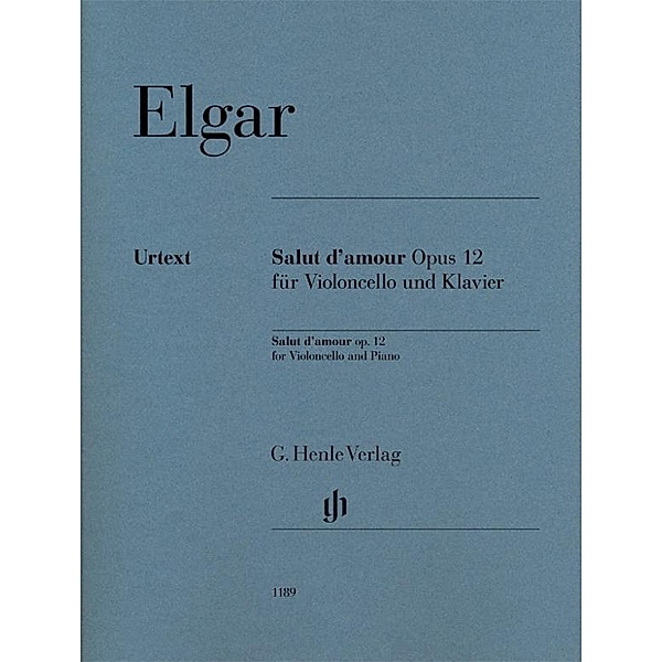 Salut d'amour op. 12 für Violoncello und Klavier, Edward Elgar