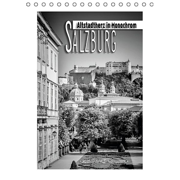 SALZBURG Altstadtherz in Monochrom (Tischkalender 2016 DIN A5 hoch), Melanie Viola