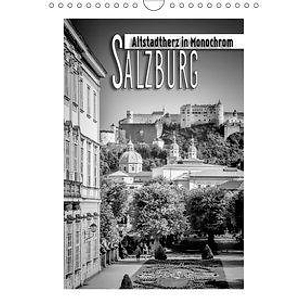 SALZBURG Altstadtherz in Monochrom (Wandkalender 2019 DIN A4 hoch), Melanie Viola