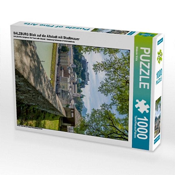 SALZBURG Blick auf die Altstadt mit Stadtmauer (Puzzle), Melanie Viola