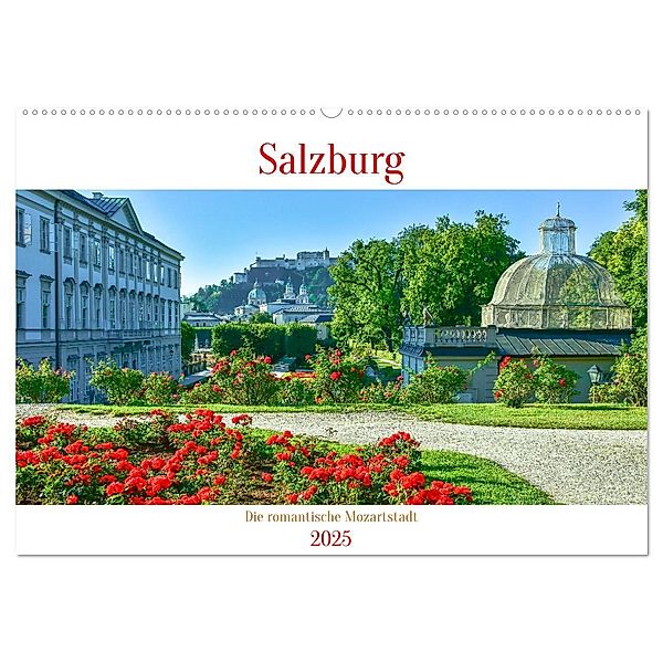 Salzburg - Die romantische Mozartstadt (Wandkalender 2025 DIN A2 quer), CALVENDO Monatskalender, Calvendo, Bettina Hackstein