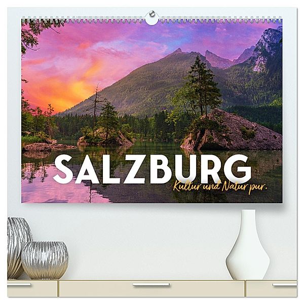 Salzburg - Kultur und Natur pur. (hochwertiger Premium Wandkalender 2025 DIN A2 quer), Kunstdruck in Hochglanz, Calvendo, SF