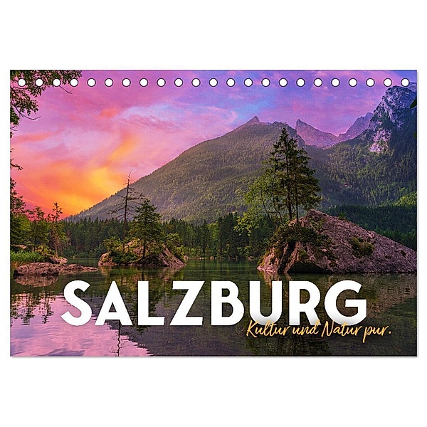 Salzburg - Kultur und Natur pur. (Tischkalender 2024 DIN A5 quer), CALVENDO Monatskalender, SF