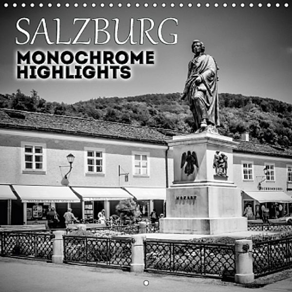 SALZBURG Monochrome Highlights (Wall Calendar 2017 300 × 300 mm Square), Melanie Viola