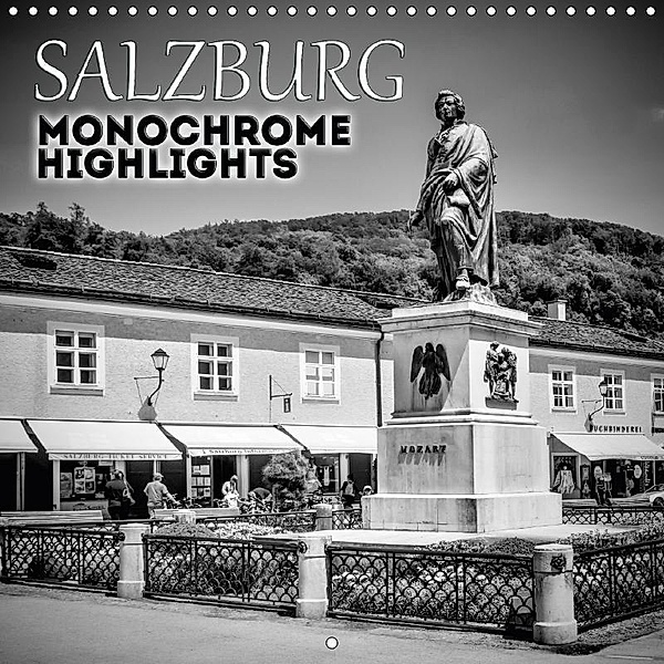 SALZBURG Monochrome Highlights (Wall Calendar 2018 300 × 300 mm Square), Melanie Viola