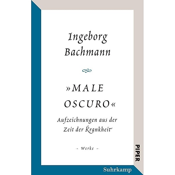 Salzburger Bachmann Edition - Male oscuro, Ingeborg Bachmann